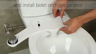 Self Cleaning Dual Nozzle  Non-Electric Mechanical Bidet Attachments