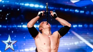 Alex Magala brings sword swallowing act to BGT stage! | Week 1 Auditions | Britain’s Got Talent 2016