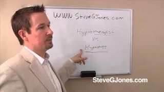 Hypnotherapist vs. Hypnotist - Dr. Steve G. Jones