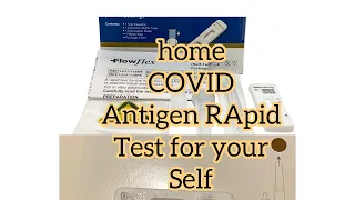 How to Flowflex sars- COV antigen rapid test  self testing