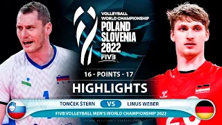 Linus Weber vs Tonček Štern | Slovenia vs Germany | Highlights | World Championship 2022 (HD)
