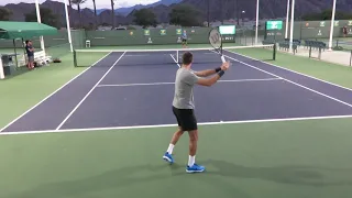 Del Potro practice - Indian Wells 2016