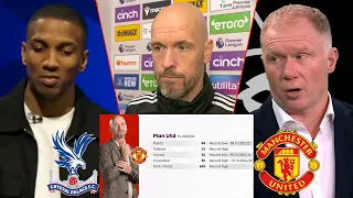 Crystal Palace vs Man United 4-0 Erik ten Hag's Future? Paul Scholes Ashley Young & Carragher Review