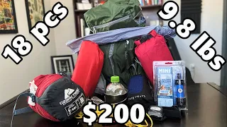 Budget Backpacking | 18 Piece Kit for $200