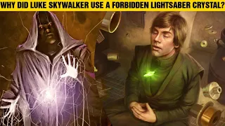 Why Did Luke Skywalker Use A FORBIDDEN Lightsaber Crystal? #shorts