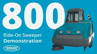 800 Ride-On Sweeper Demonstration