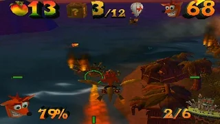 Crash Bandicoot: The Wrath of Cortex - Level 9: That Sinking Feeling (Crystal/Gem)