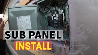 INSTALLING AN ELECTRICAL SUB PANEL FOR SHED