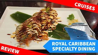 Royal Caribbean speciality dining review; Jamie’s Italian, Wonderland, Izumi, Chops Grille