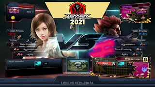 F.A. Blackkazama (Asuka) vs CRAZY Super Akouma (Akuma) TOC 2021 EUW Masters: Losers Semi Finals