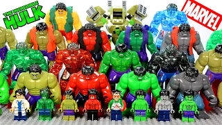 Incredible LEGO Hulk™ Minifigure & Big Figure Complete Collection Marvel Super Heroes