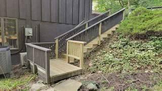 Replace Rotted Cedar Stairs With Pressure Treated Wood