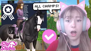 ALL CHAMPS In ONE DAY 🏅😳 *Star Stable Challenge*