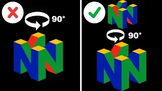 Over 1/3 of 3D Nintendo 64 Logos are WRONG When Spinning