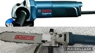 Convert Angle Grinder to Chain Saw HACK | How To Convert your Angle Grinder Into Chainsaw | Cheston
