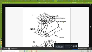 Создание 3D модели + чертеж в Inventor (задание 2.3)