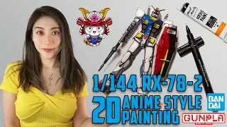 Cyn Workshop | 1/144 RX78-2 2D Anime Style Painting
