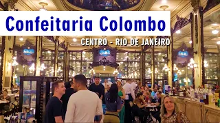 Andando Comigo na Confeitaria Colombo no centro do Rio de Janeiro