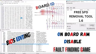 ON BOARD RAM DISABLE | BIOS EDITING | CHANGING BOARD ID | SPD REMOVAL TOOL 1.6 FREE | #DDR4 #onboard