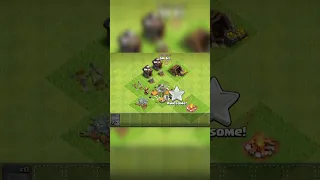 1 Max Level Barbarian Attack To The Town Hall 2 Base.#clash of clans#coc#trending#shorts#viral.