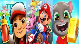 Subway Surfers 2019 Singapore VS Mario Kart Tour VS Talking Tom Gold Run