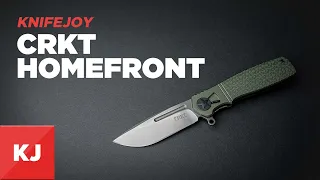 CRKT Homefront with Green Aluminum Handles | KnifeJoy