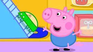 Peppa Pig And George Get A Brand New Toy Car Garage | Peppa Pig Asia 🐽