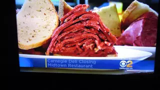 NEW YORK SEPT to OCTOBER 2016 [Carnegie Deli Closing Breaking News Story]