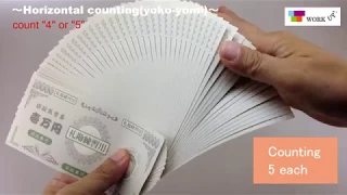 money counting in Japan