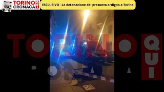 Allarme bomba a Torino: ecco il filmato della detonazione