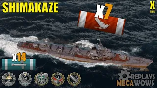 Shimakaze 7 Kills & 204k Damage | World of Warships Gameplay