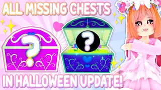 ALL Chest Accessories That Are MISSING In The Halloween Update! Royale High Tea Spill New Updates