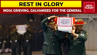 Mortal Remains Of Gen Bipin Rawat Reach Brar Square Crematorium | The Last Salute