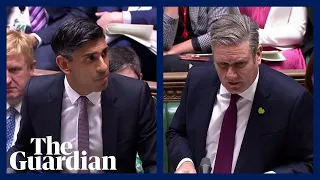 Rishi Sunak and Keir Starmer clash over Boris Johnson's honours list at PMQs