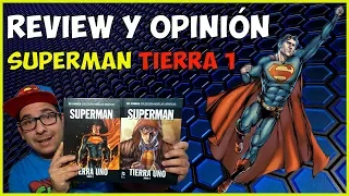 💥Superman Tierra 1💥 Review y Opinión del cómic de esta historia de origen del hijo de Krypton.