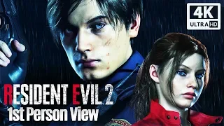 RESIDENT EVIL 2 Remake All Cutscenes Leon & Claire 1st Person View (Game Movie) 4K 60FPS