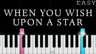 Pinocchio (Disney) - When You Wish Upon A Star | EASY Piano Tutorial