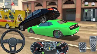 GREEN DODGE CHALLENGER SRT HELLCAT CAR SIMULATOR EVOLUTION - TAXI SIM 22 - ANDROID AND iOS GAMES 1