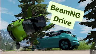 Наваливаем боком с трафиком на BMW M2 в BeamNG Drive