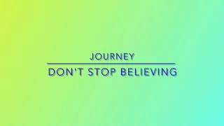 Journey-don’t stop believing-Covered by Japanese 和訳付き