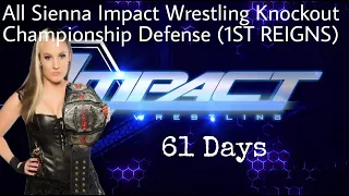 All Sienna Impact Wrestling Knockout Championship Defense (1ST REIGNS)