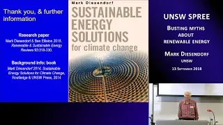 UNSW SPREE 201809-13 Mark Diesendorf - Busting myths about renewable energy