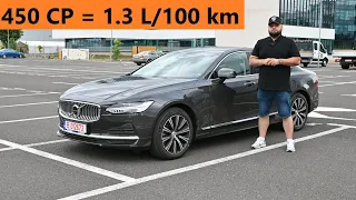 Masina cu 450 CP si consum de 1.3 l/100 kilometri - Volvo S90 T8 Recharge