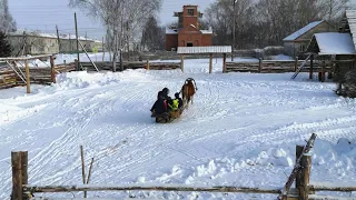 Село Поперечное Кузбасс : казаки строят музей под открытым небом "Сибирская заимка"