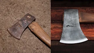 RESTORING A OLD SANDVIX AXE - Day 1 of 10