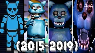 Evolution of OLD CANDY in Five Nights at Candy's Remastered (2015-2019)