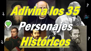 Adivina el PERSONAJE HISTÓRICO Nivel DIFÍCIL | ¿CUANTO SABES de personajes históricos? 😃