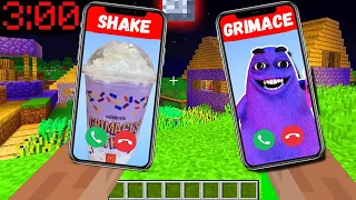 I GOT A CALL GRIMACE SHAKE HIDE AND SEEK At 3AM in Minecraft Animation - EXTREME ROBLOX CHALLENGE 2