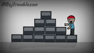 Milk crate challenge cartoon version  #osjtroubleson