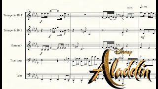 Sheet music | Aladdin - Prince Ali 2019 | Brass Quintet (Partituras Quinteto de Bronces) PDF